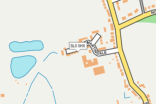 SL0 0HX map - OS OpenMap – Local (Ordnance Survey)