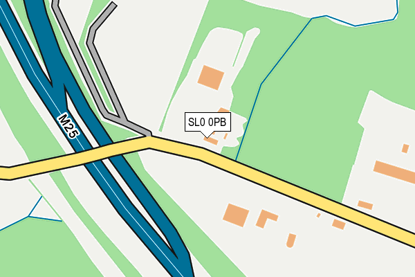 SL0 0PB map - OS OpenMap – Local (Ordnance Survey)