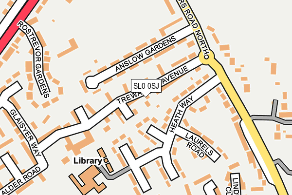 SL0 0SJ map - OS OpenMap – Local (Ordnance Survey)