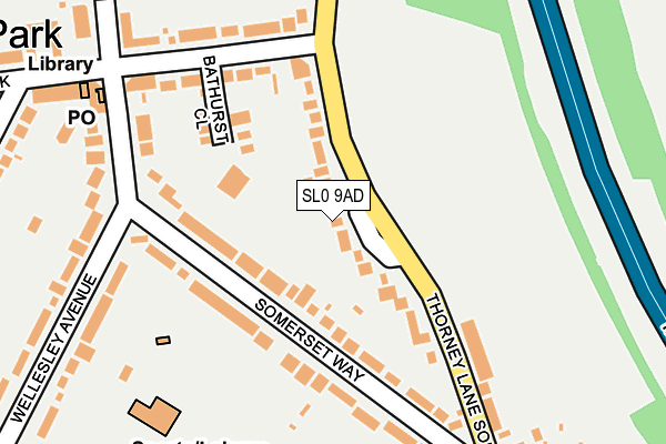 SL0 9AD map - OS OpenMap – Local (Ordnance Survey)