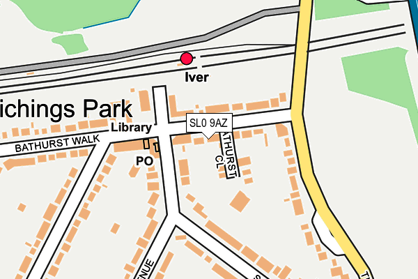 SL0 9AZ map - OS OpenMap – Local (Ordnance Survey)