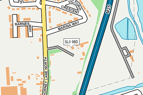 SL0 9BD map - OS OpenMap – Local (Ordnance Survey)
