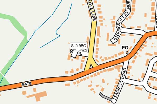 SL0 9BG map - OS OpenMap – Local (Ordnance Survey)