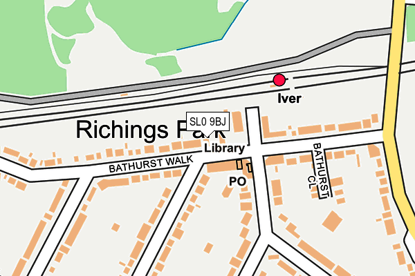 SL0 9BJ map - OS OpenMap – Local (Ordnance Survey)