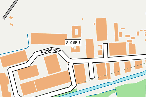 SL0 9BU map - OS OpenMap – Local (Ordnance Survey)