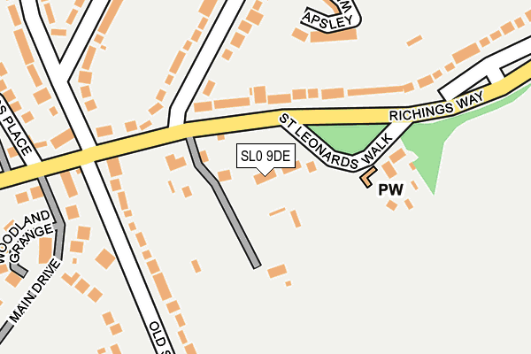 SL0 9DE map - OS OpenMap – Local (Ordnance Survey)