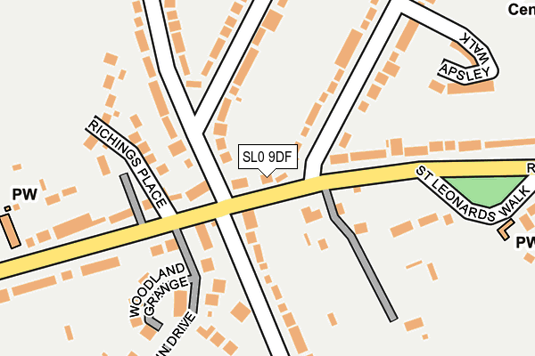 SL0 9DF map - OS OpenMap – Local (Ordnance Survey)