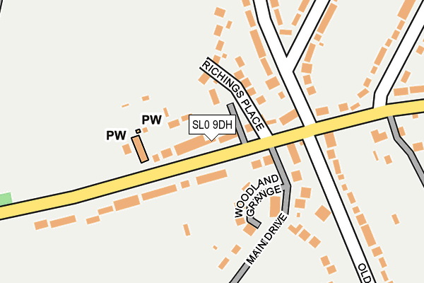 SL0 9DH map - OS OpenMap – Local (Ordnance Survey)
