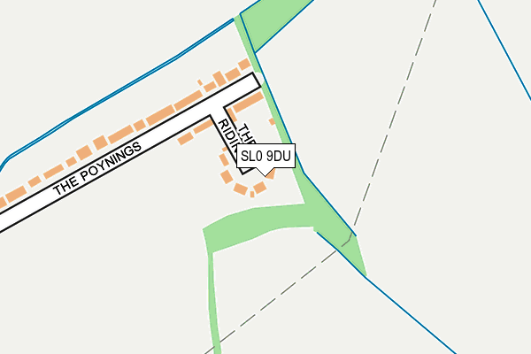 SL0 9DU map - OS OpenMap – Local (Ordnance Survey)