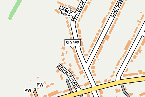 SL0 9EP map - OS OpenMap – Local (Ordnance Survey)