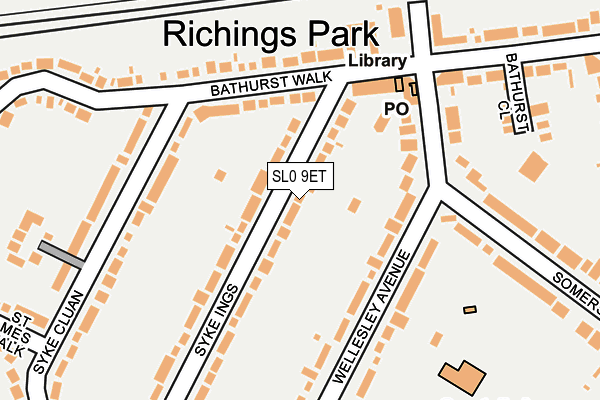 Map of RICHINGS PARK SERVICES LTD at local scale