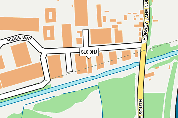 SL0 9HJ map - OS OpenMap – Local (Ordnance Survey)
