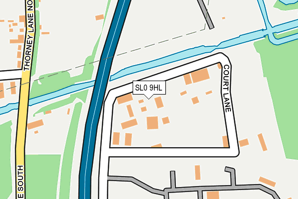 SL0 9HL map - OS OpenMap – Local (Ordnance Survey)
