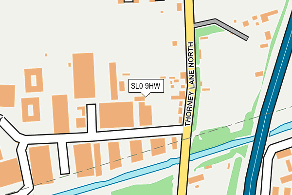 SL0 9HW map - OS OpenMap – Local (Ordnance Survey)