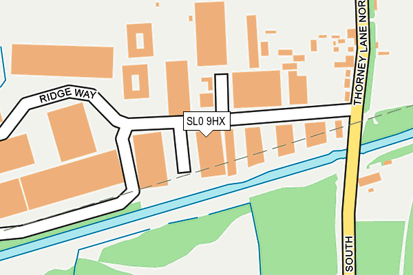SL0 9HX map - OS OpenMap – Local (Ordnance Survey)