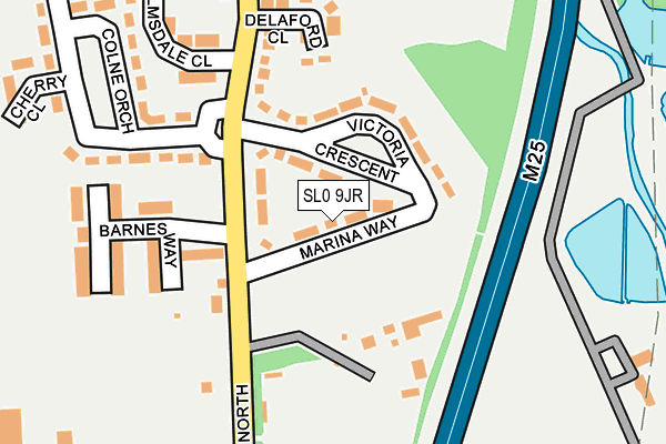 SL0 9JR map - OS OpenMap – Local (Ordnance Survey)
