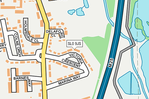 SL0 9JS map - OS OpenMap – Local (Ordnance Survey)