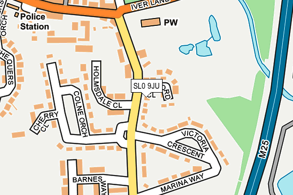 SL0 9JU map - OS OpenMap – Local (Ordnance Survey)