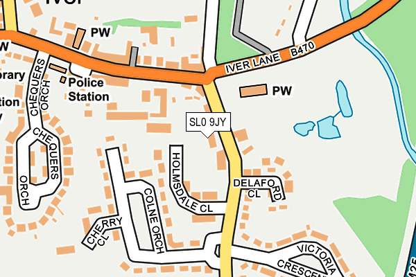 SL0 9JY map - OS OpenMap – Local (Ordnance Survey)