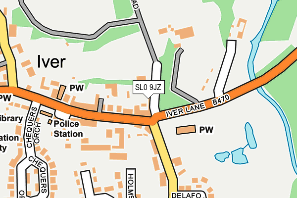 SL0 9JZ map - OS OpenMap – Local (Ordnance Survey)