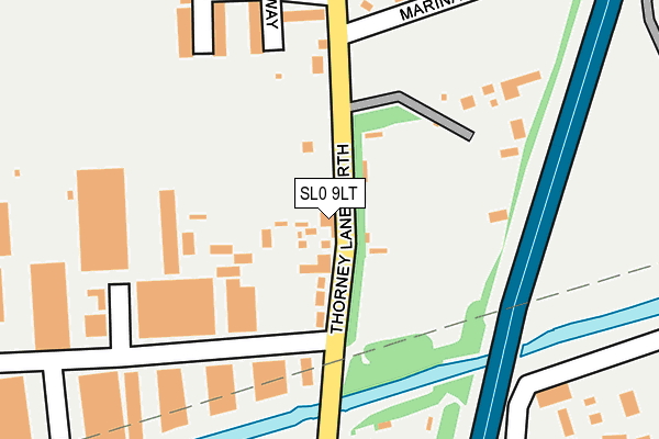 SL0 9LT map - OS OpenMap – Local (Ordnance Survey)