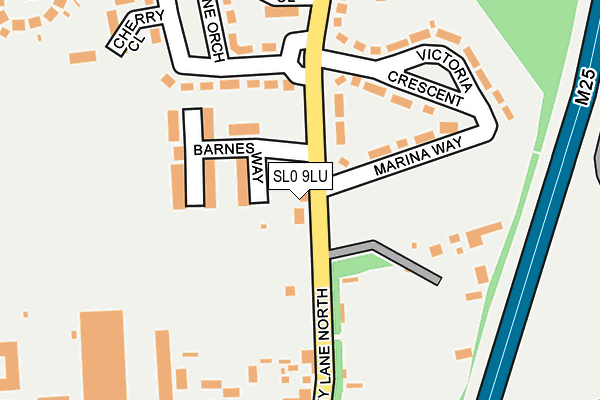 SL0 9LU map - OS OpenMap – Local (Ordnance Survey)
