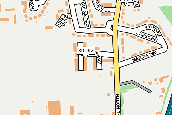 SL0 9LZ map - OS OpenMap – Local (Ordnance Survey)