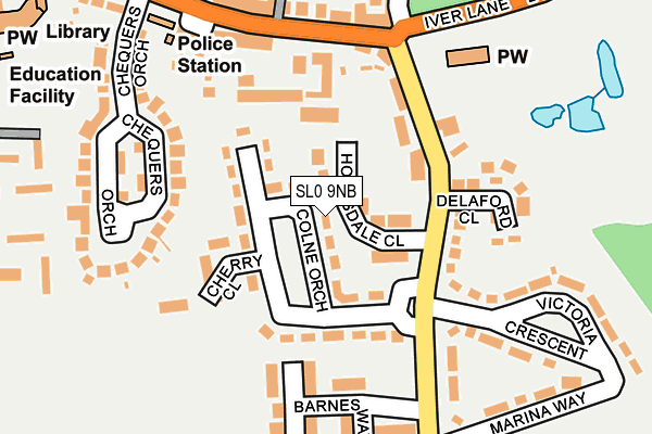 SL0 9NB map - OS OpenMap – Local (Ordnance Survey)