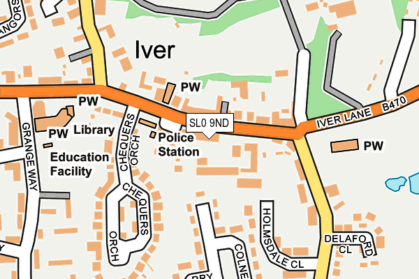 Map of CRYSTAL CLEANERS IVER LTD at local scale
