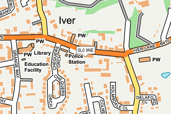 SL0 9NE map - OS OpenMap – Local (Ordnance Survey)