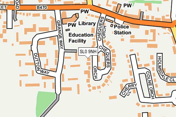 SL0 9NH map - OS OpenMap – Local (Ordnance Survey)