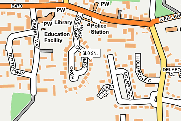 SL0 9NJ map - OS OpenMap – Local (Ordnance Survey)