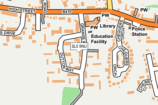 SL0 9NU map - OS OpenMap – Local (Ordnance Survey)