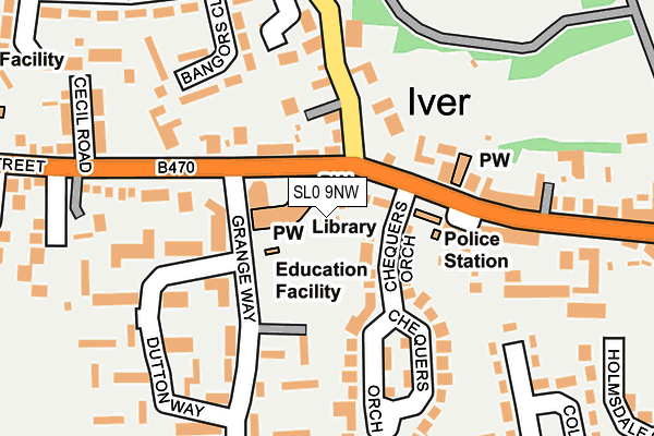 SL0 9NW map - OS OpenMap – Local (Ordnance Survey)
