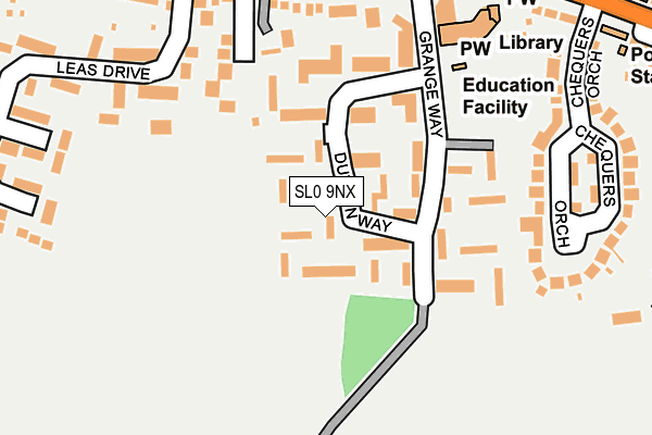 SL0 9NX map - OS OpenMap – Local (Ordnance Survey)