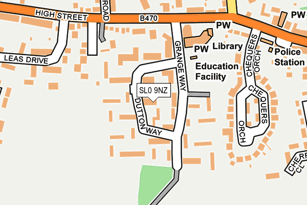 SL0 9NZ map - OS OpenMap – Local (Ordnance Survey)