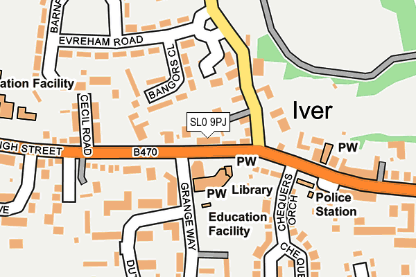 SL0 9PJ map - OS OpenMap – Local (Ordnance Survey)