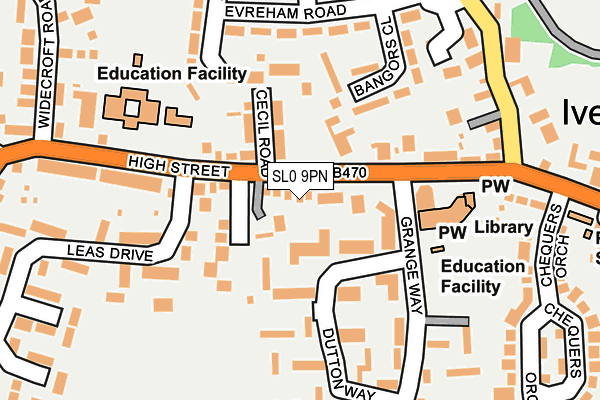SL0 9PN map - OS OpenMap – Local (Ordnance Survey)