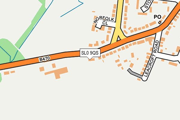 SL0 9QS map - OS OpenMap – Local (Ordnance Survey)