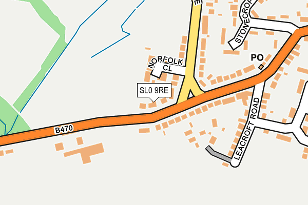 SL0 9RE map - OS OpenMap – Local (Ordnance Survey)