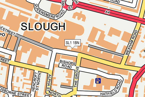 SL1 1BN map - OS OpenMap – Local (Ordnance Survey)