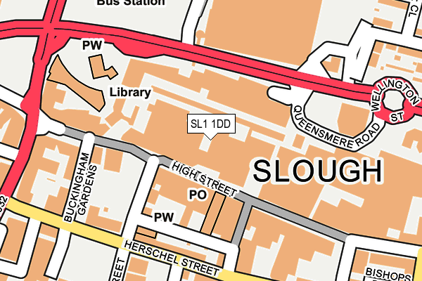 SL1 1DD map - OS OpenMap – Local (Ordnance Survey)