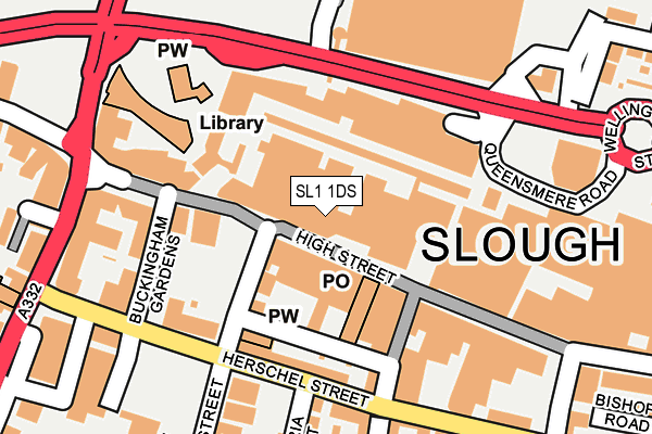 SL1 1DS map - OS OpenMap – Local (Ordnance Survey)