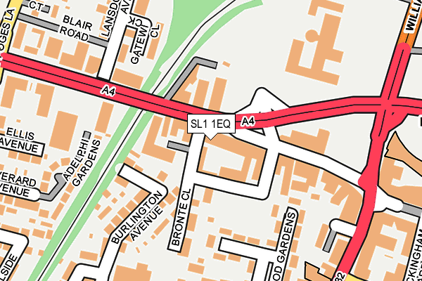SL1 1EQ map - OS OpenMap – Local (Ordnance Survey)