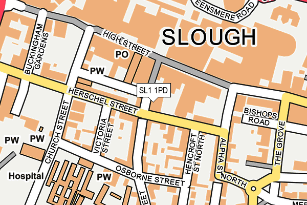 Map of CABCO (SLOUGH) LTD at local scale