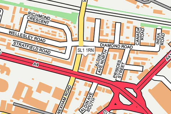 SL1 1RN map - OS OpenMap – Local (Ordnance Survey)