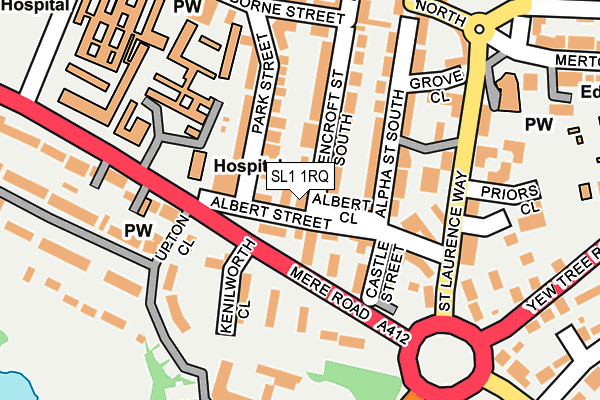 SL1 1RQ map - OS OpenMap – Local (Ordnance Survey)