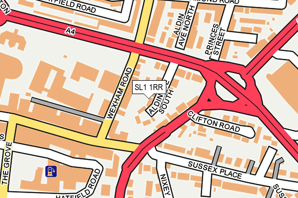 SL1 1RR map - OS OpenMap – Local (Ordnance Survey)