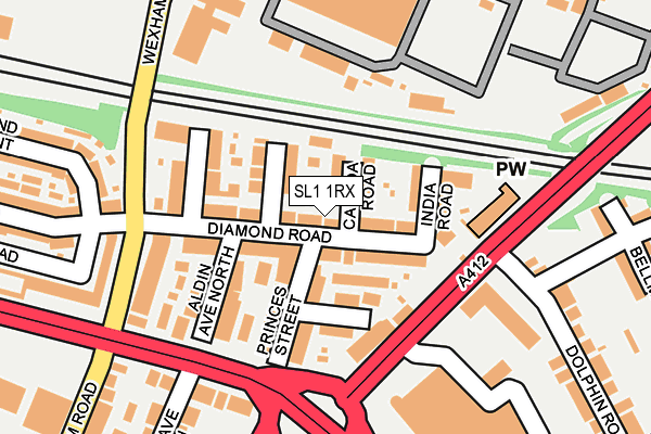 SL1 1RX map - OS OpenMap – Local (Ordnance Survey)