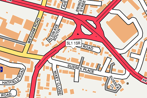 SL1 1SR map - OS OpenMap – Local (Ordnance Survey)